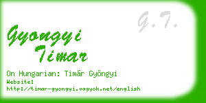 gyongyi timar business card